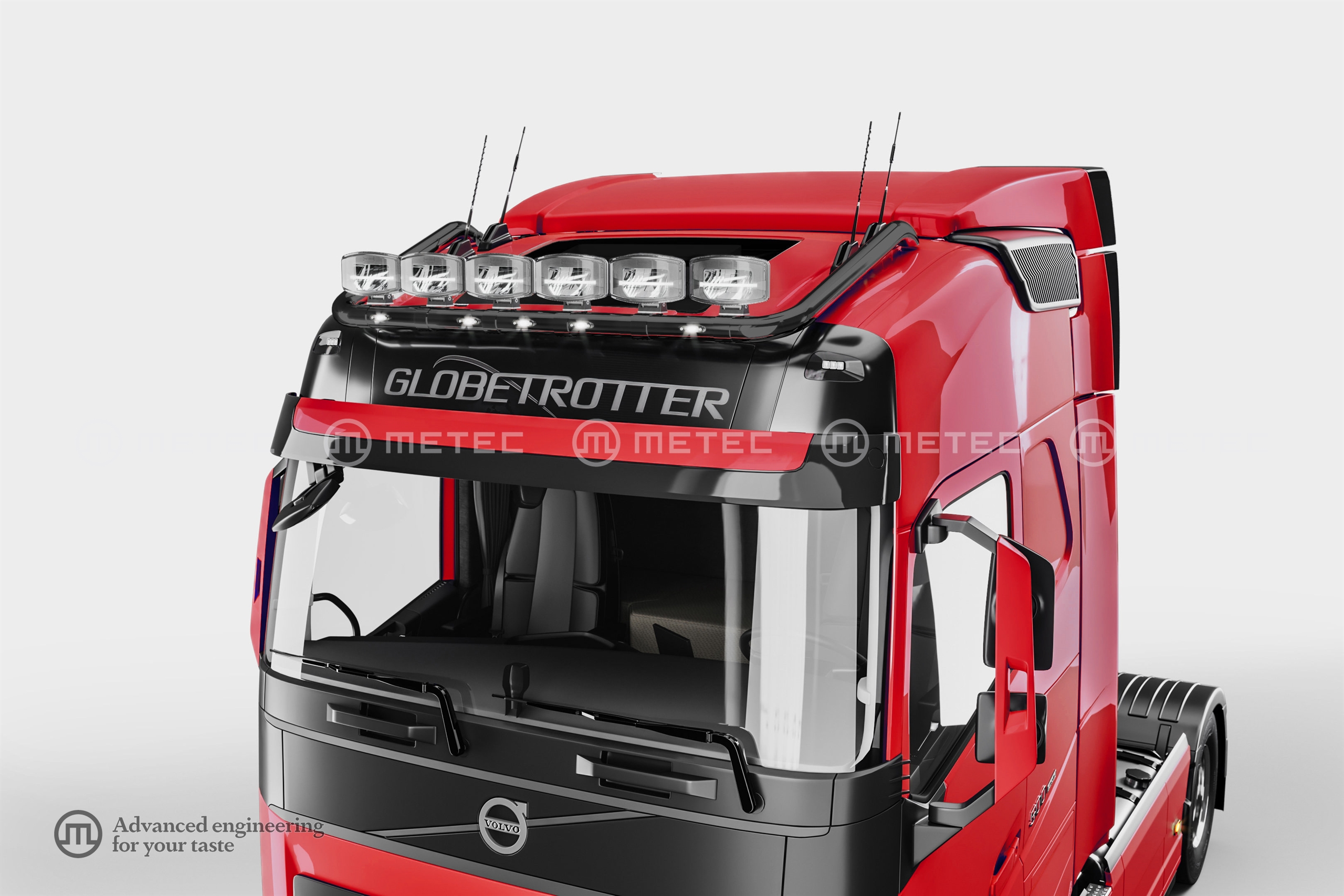 86861371 VOLVO Roof lamp holder | Globetrotter painted LED